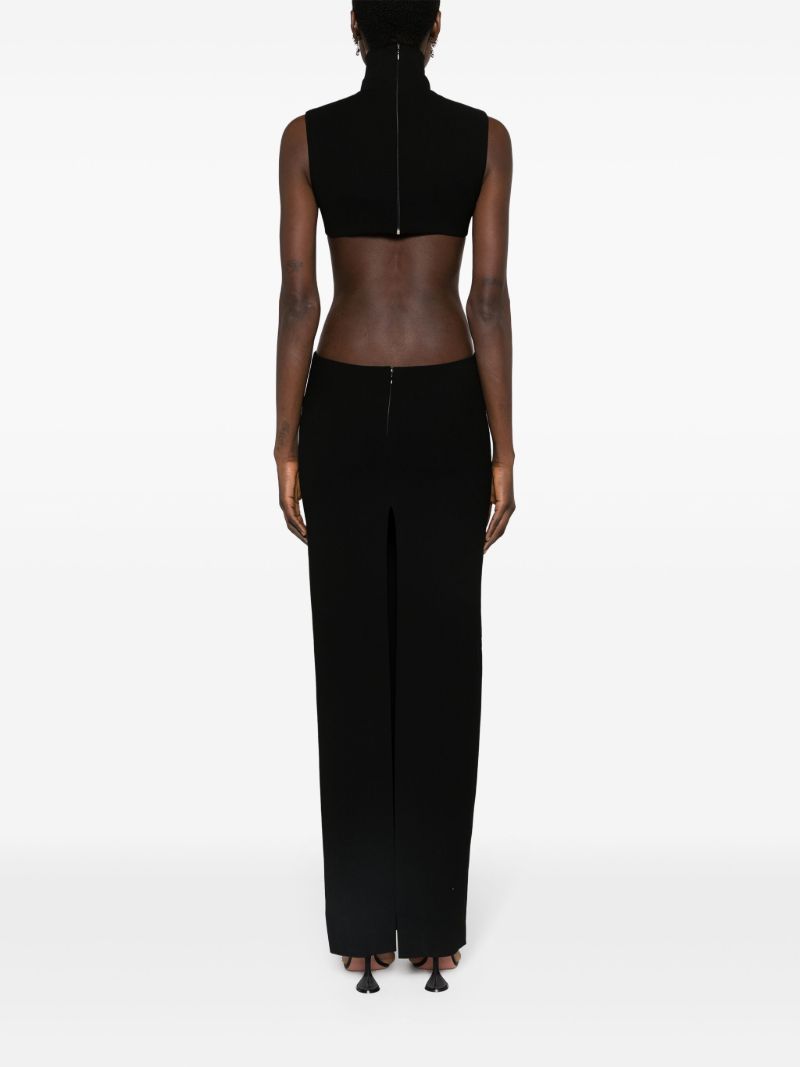 Black Cut-out Maxi Dress