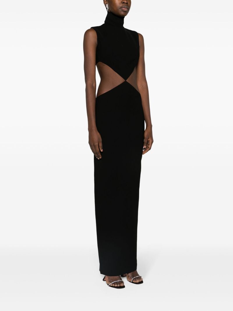 Black Cut-out Maxi Dress