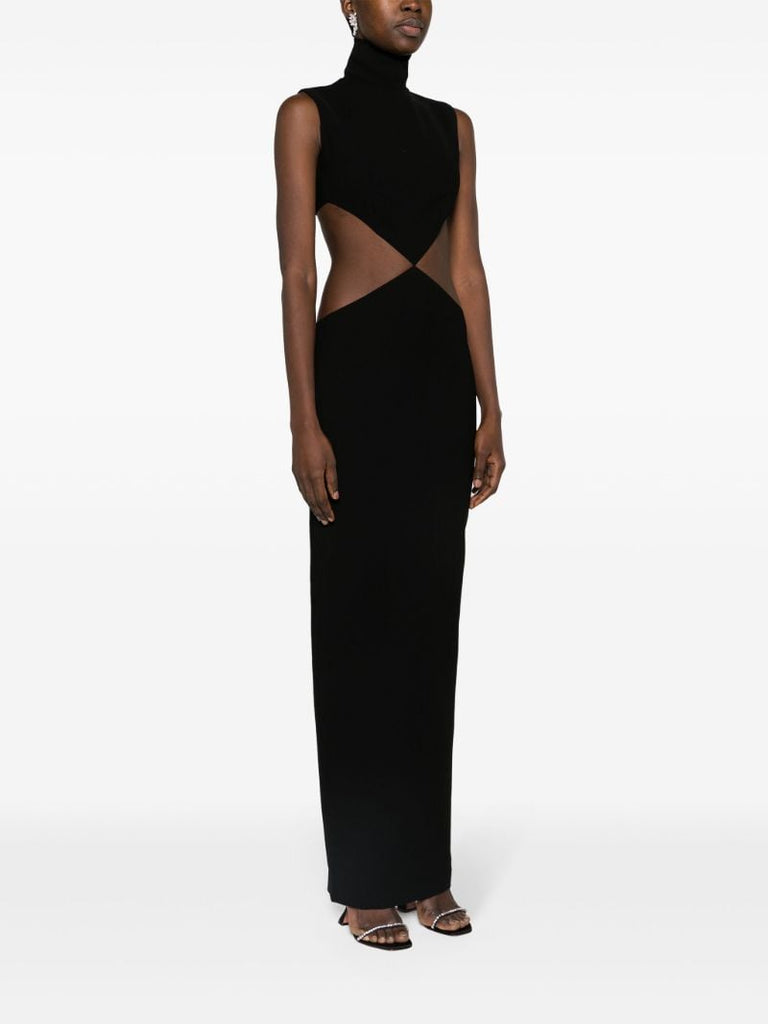 Black Cut-out Maxi Dress