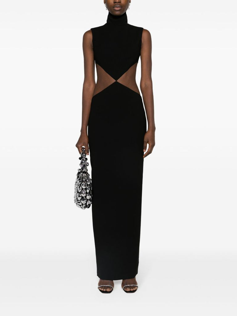 Black Cut-out Maxi Dress