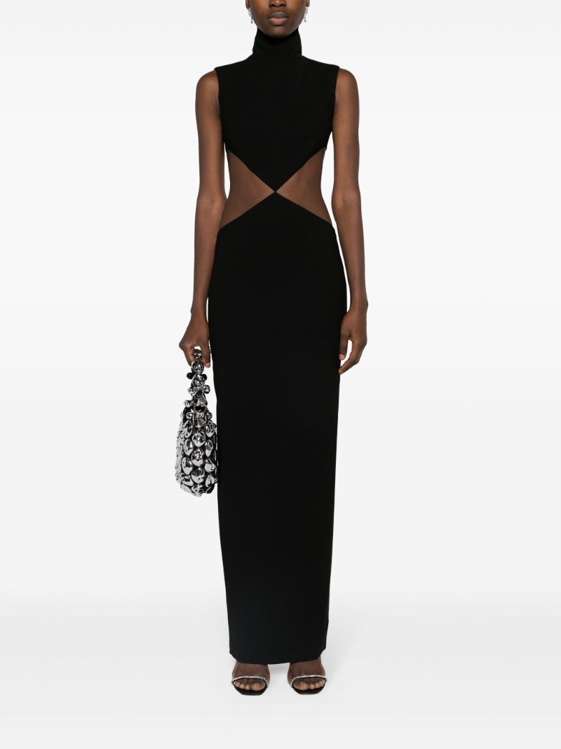 Black Cut-out Maxi Dress