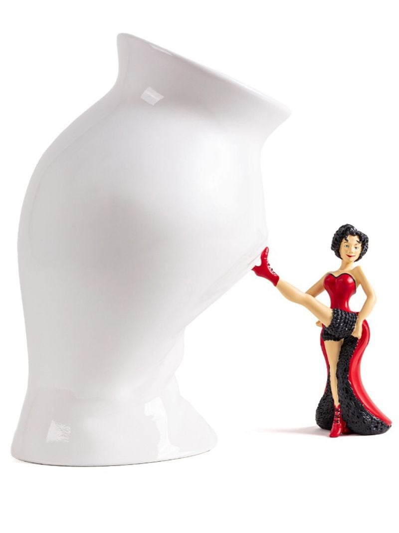 White Circus Porcelain Vase