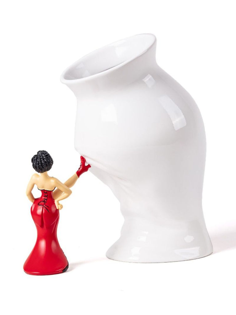 White Circus Porcelain Vase