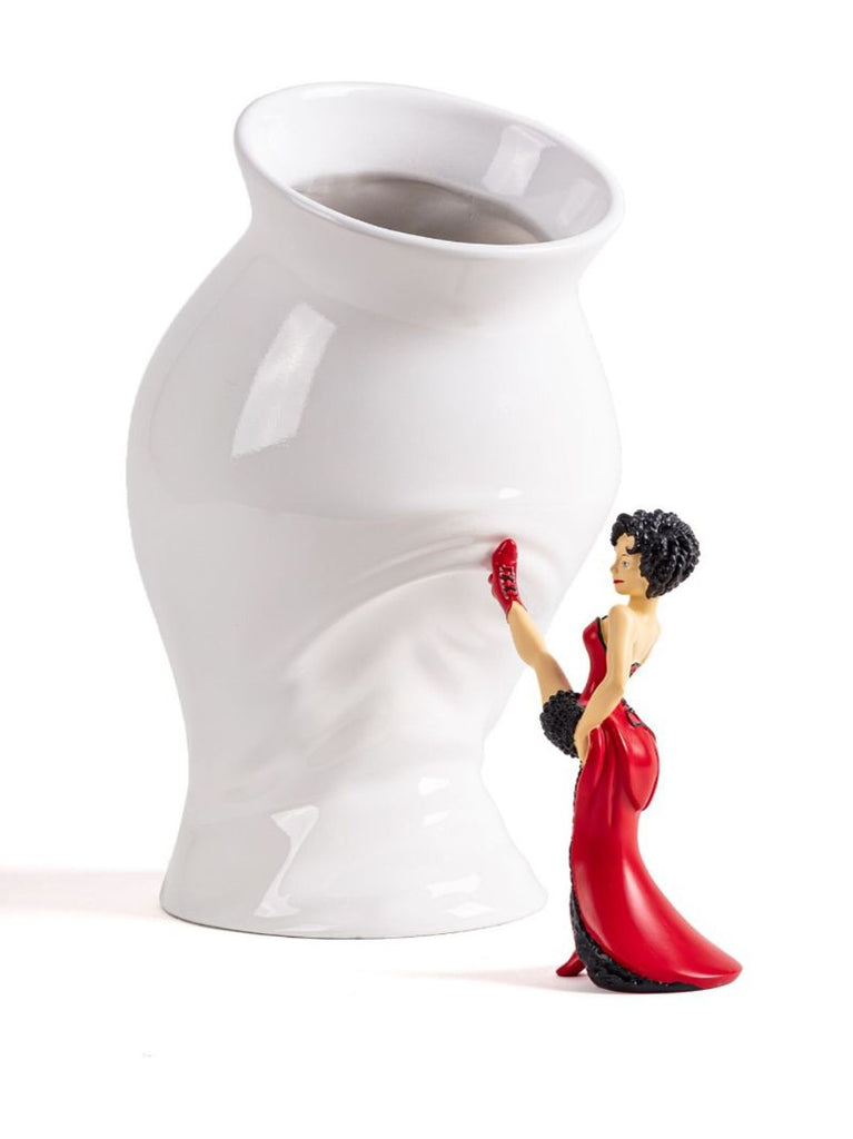 White Circus Porcelain Vase