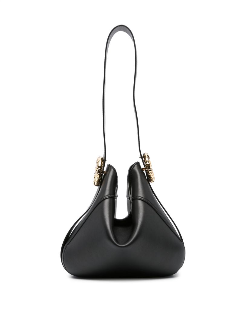 Black MÃ_x0083_Â©lodie Leather Shoulder Bag