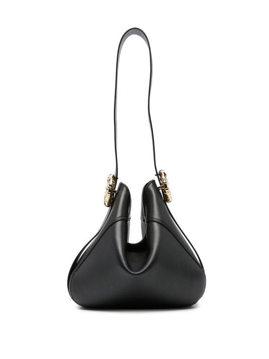 Black MÃ_x0083_Â©lodie Leather Shoulder Bag