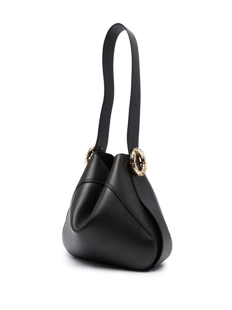 Black MÃ_x0083_Â©lodie Leather Shoulder Bag