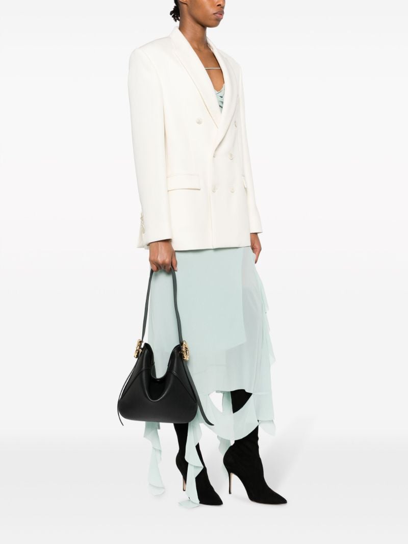 Black MÃ_x0083_Â©lodie Leather Shoulder Bag