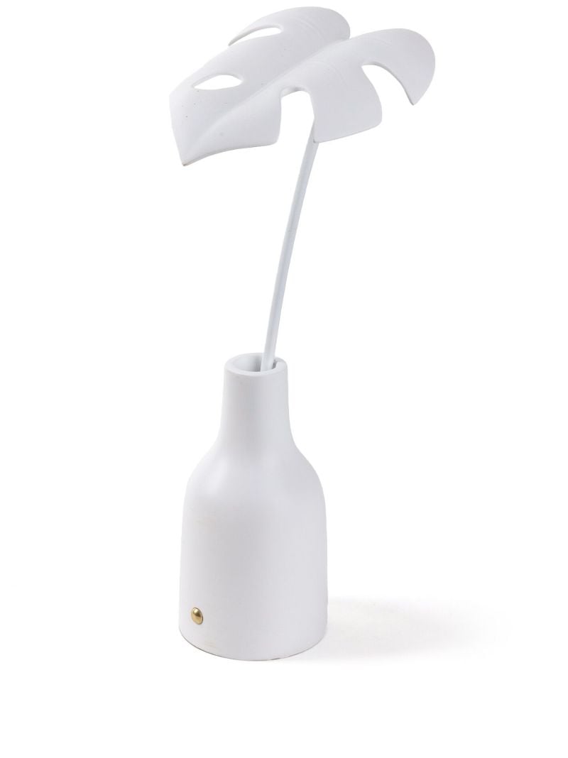 White Leaf Portable Table Lamp