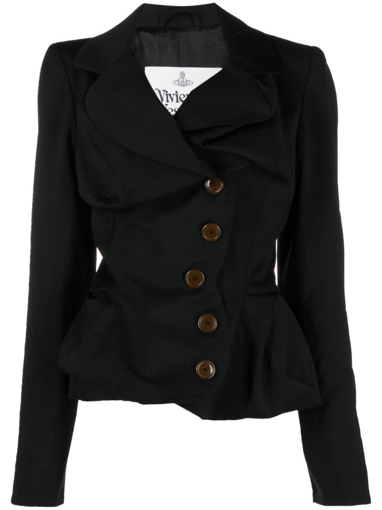 Black Drunken Tailored Jacket