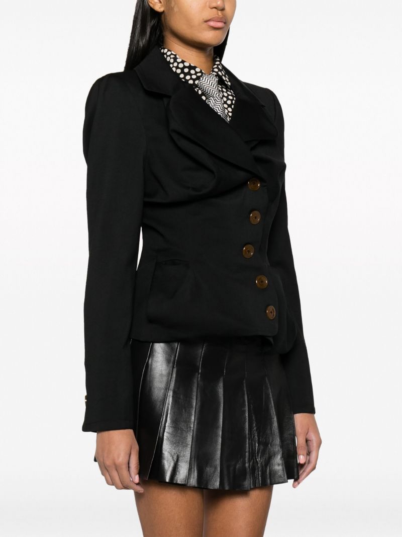Black Drunken Tailored Jacket