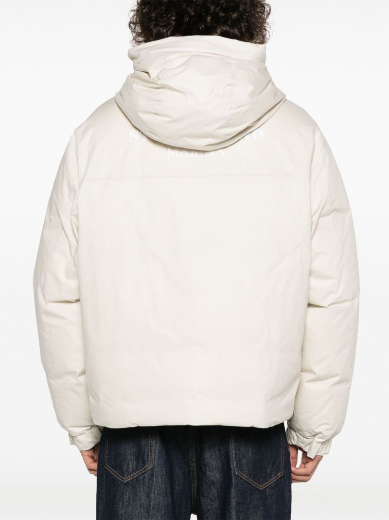 Neutral Marina Hooded Cotton Jacket