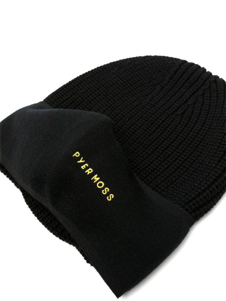 X Pyer Moss Black Balaclava 001 Beanie Hat