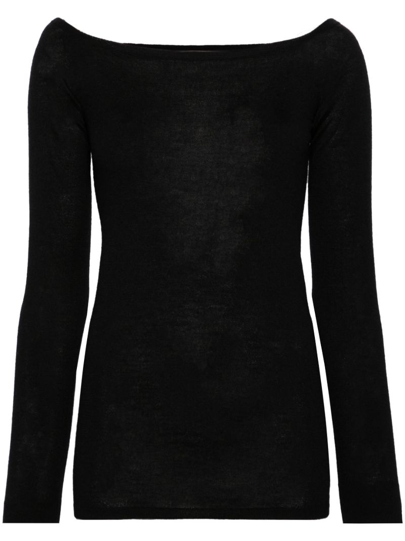 Black Jenny Cashmere Top