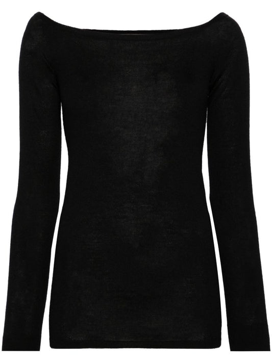 Black Jenny Cashmere Top