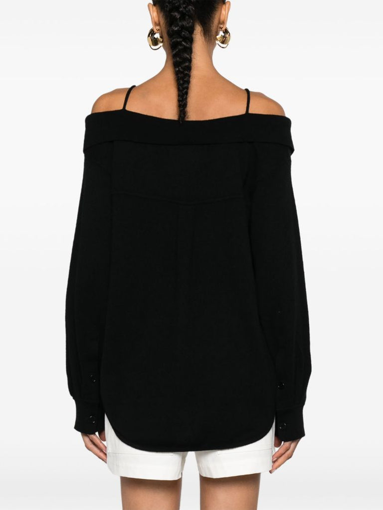 Black Colleen Cashmere Cardigan