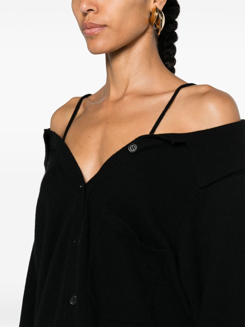 Black Colleen Cashmere Cardigan