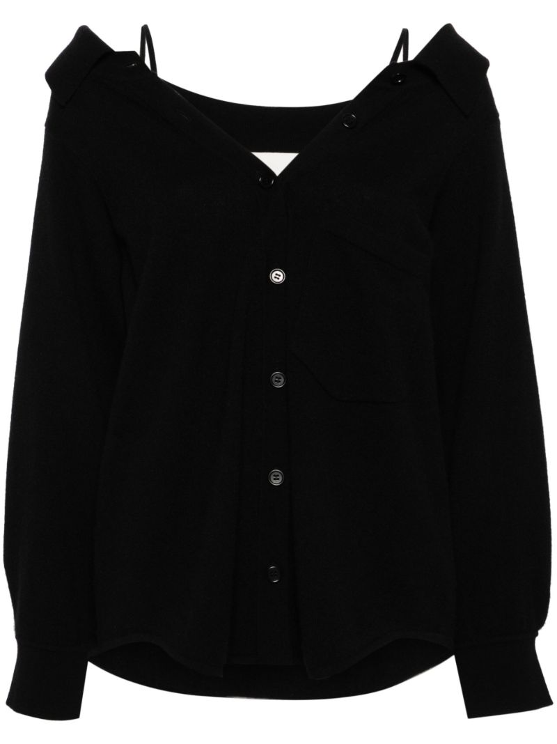 Black Colleen Cashmere Cardigan