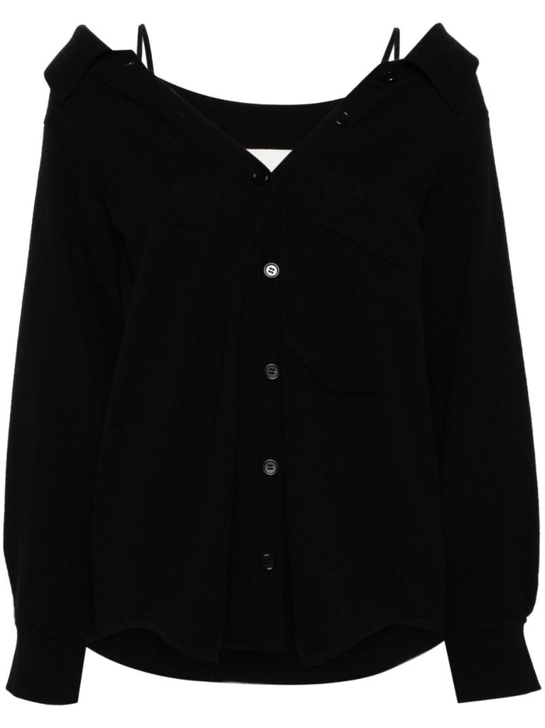 Black Colleen Cashmere Cardigan