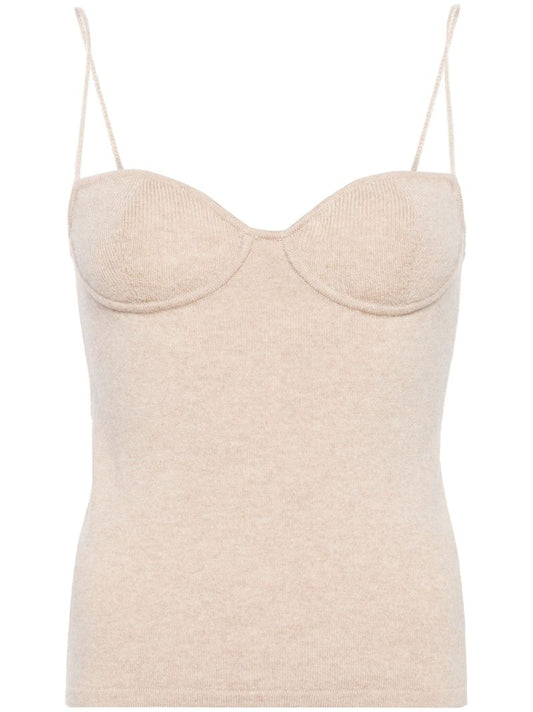 Beige Alicia Cashmere Top