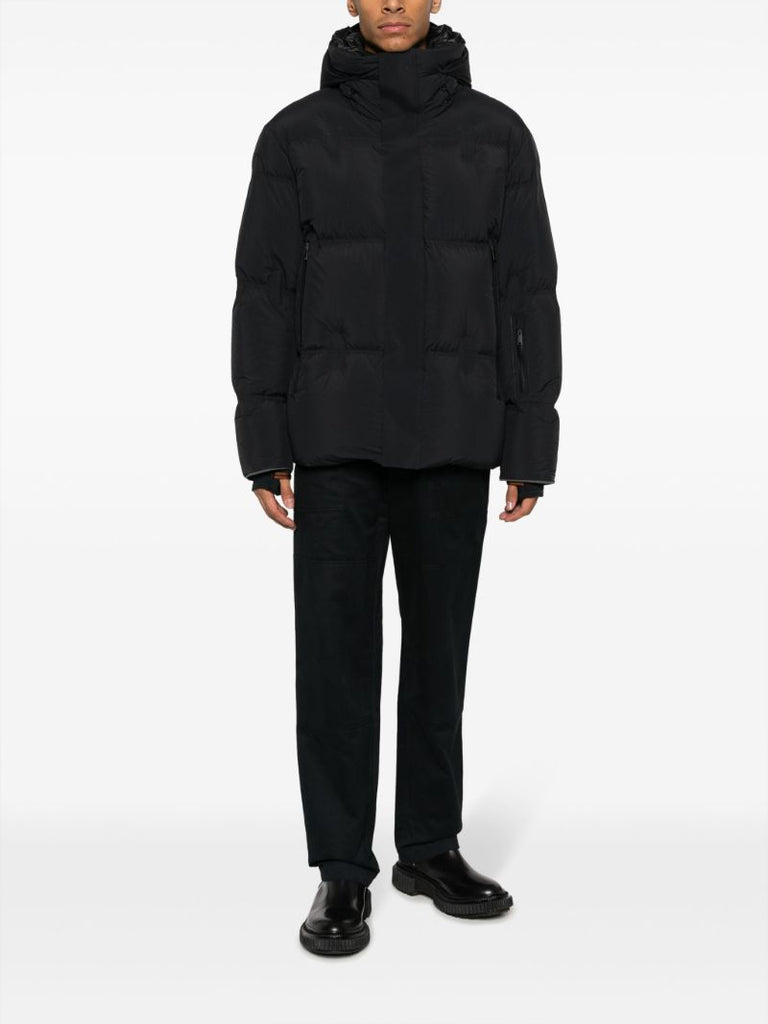Black Padded Hooded Jacket