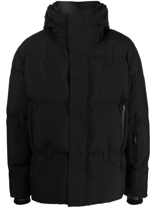 Black Padded Hooded Jacket