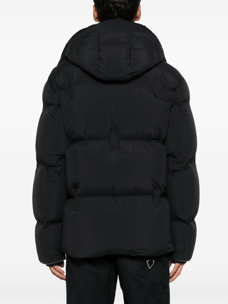 Black Padded Hooded Jacket