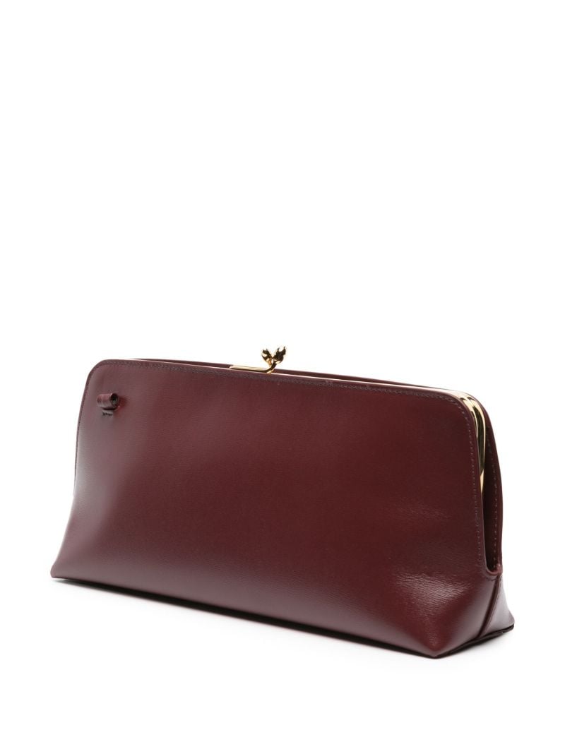 Purple Goji Leather Shoulder Bag