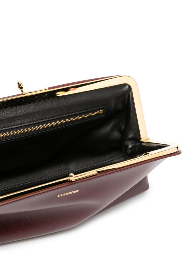 Purple Goji Leather Shoulder Bag