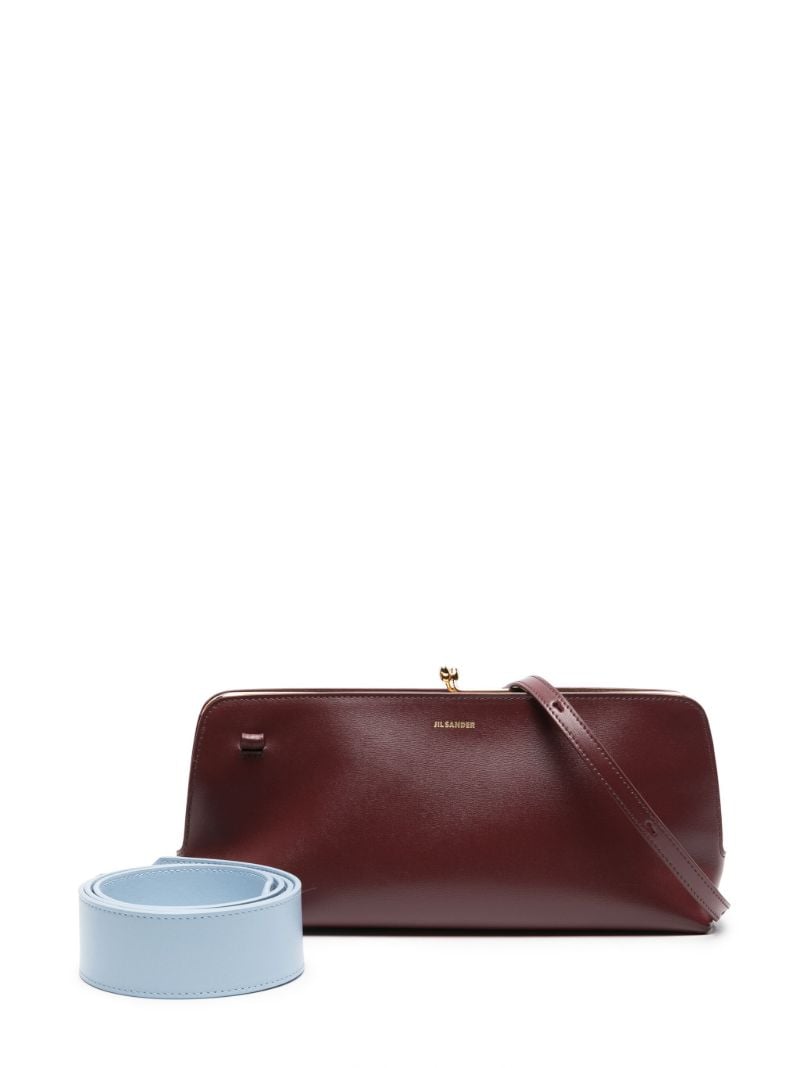 Purple Goji Leather Shoulder Bag