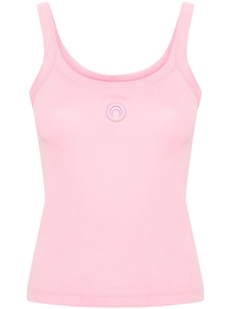 Pink Logo-embroidered Tank Top