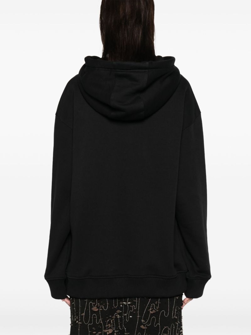 Black Regenerated Tote Bag Hoodie