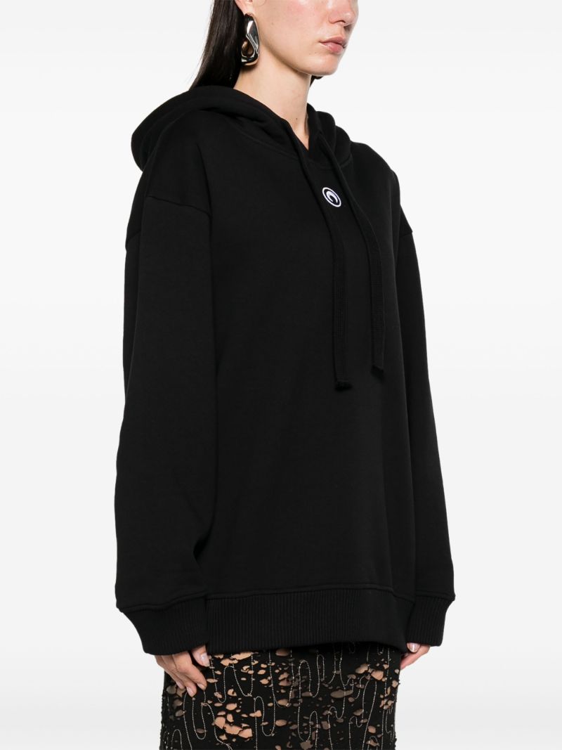 Black Regenerated Tote Bag Hoodie