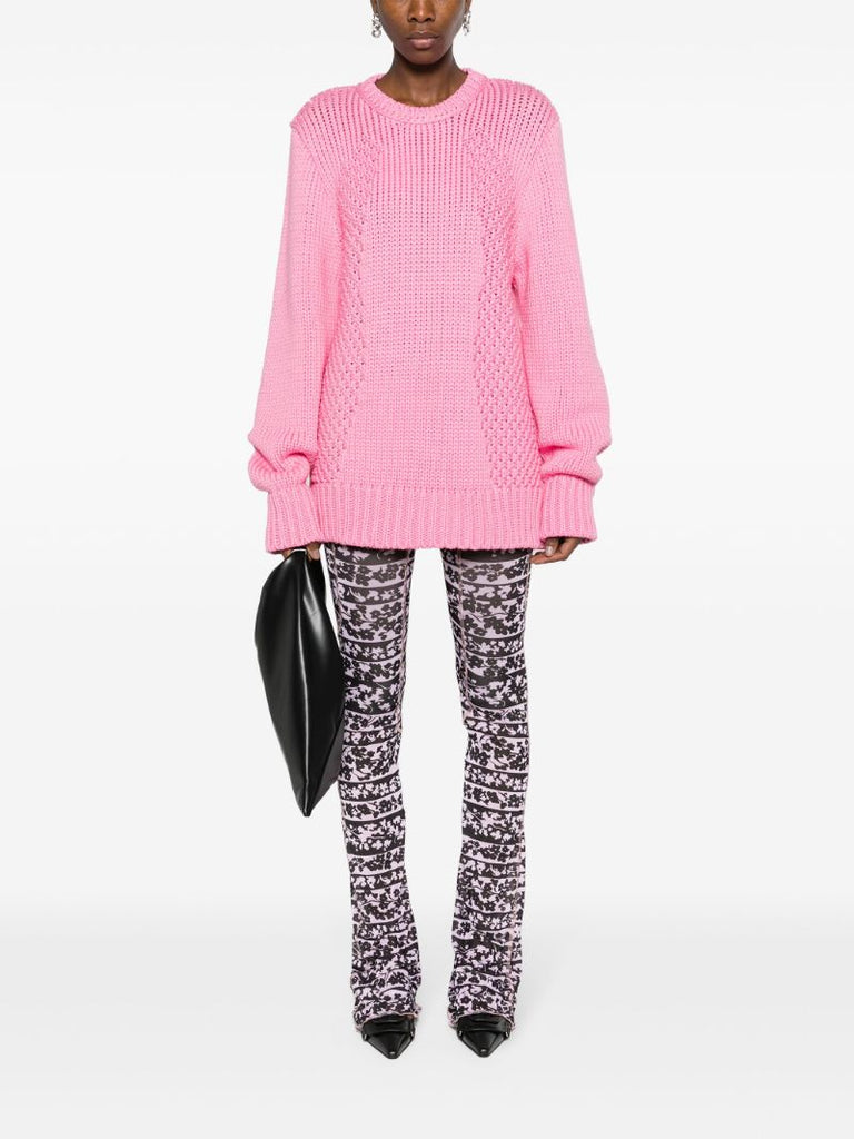 Pink Chunky Knit Sweater