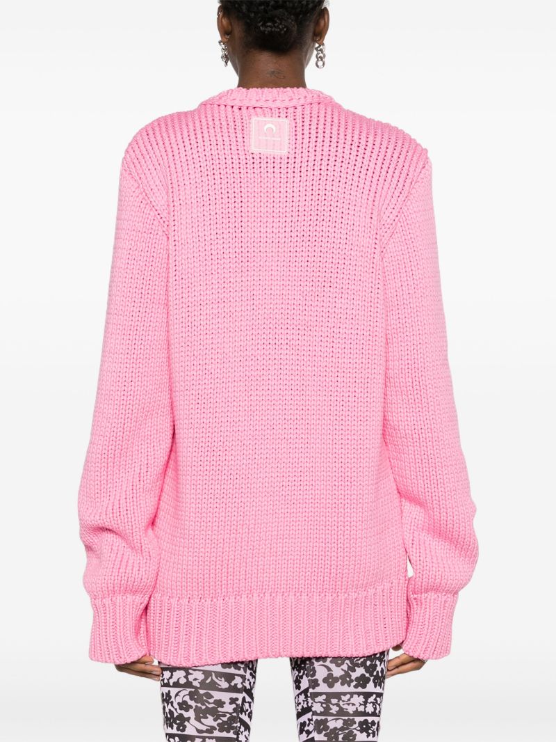 Pink Chunky Knit Sweater
