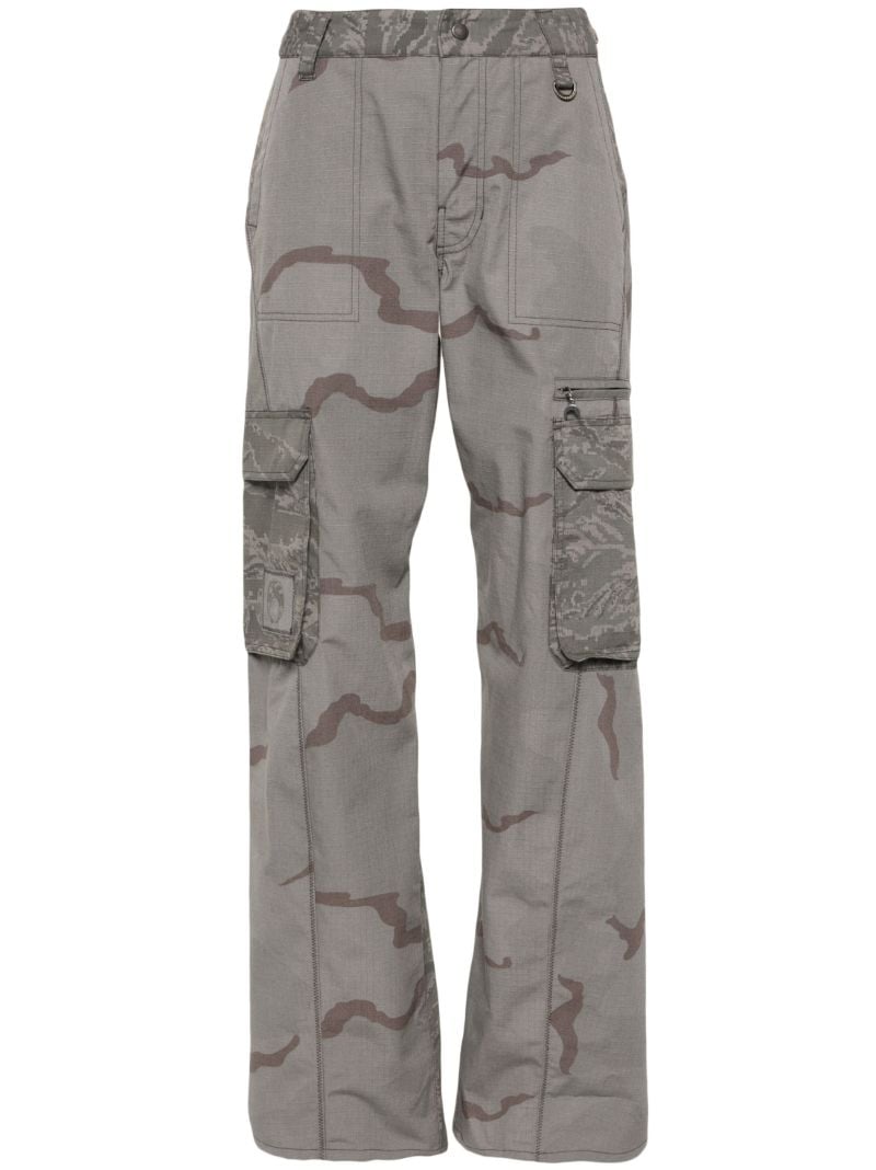 Grey Regenerated Camouflage Cargo Pants