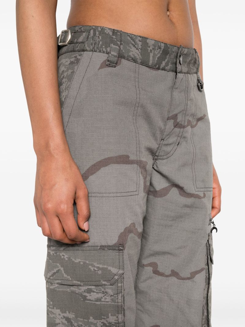 Grey Regenerated Camouflage Cargo Pants