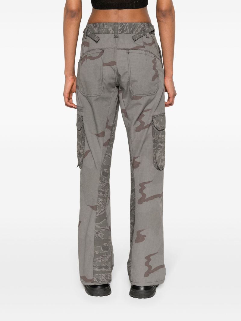 Grey Regenerated Camouflage Cargo Pants