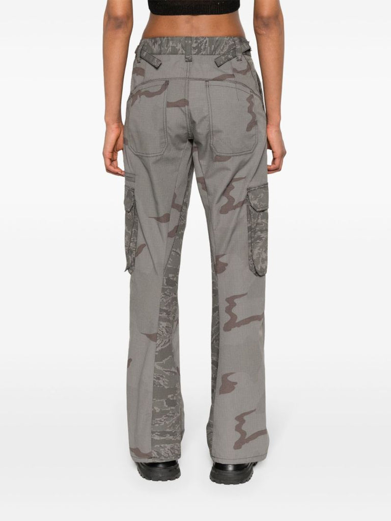 Grey Regenerated Camouflage Cargo Pants