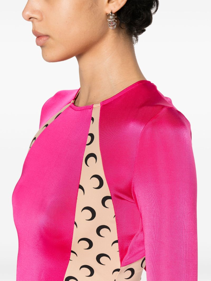 Pink Regenerated Panelled T-shirt