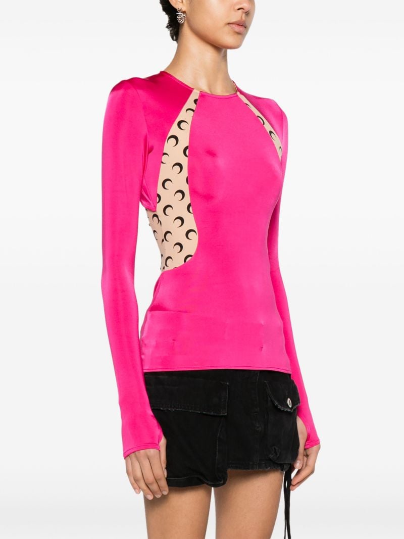 Pink Regenerated Panelled T-shirt