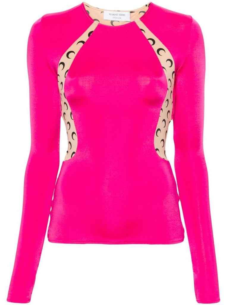 Pink Regenerated Panelled T-shirt