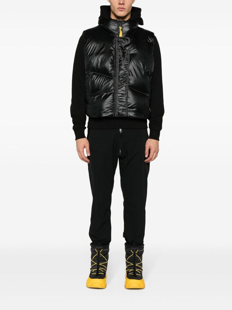 X Pyer Moss Black Cg Disc Vest 001 Quilted Gilet
