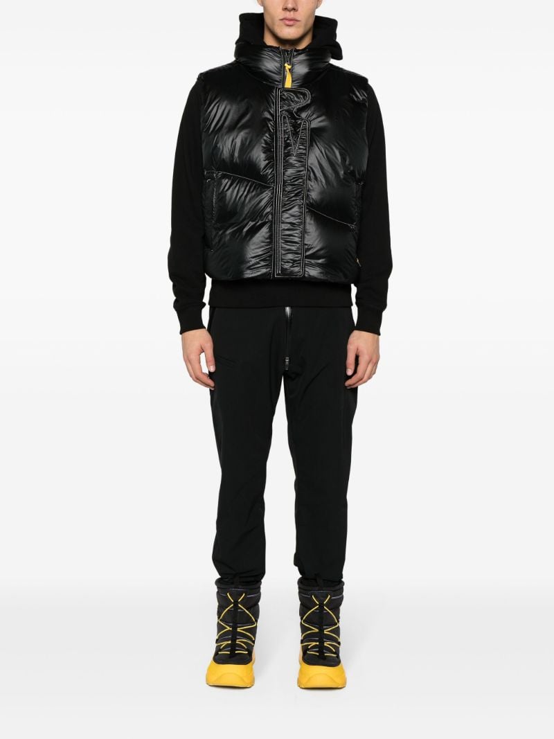 X Pyer Moss Black Cg Disc Vest 001 Quilted Gilet