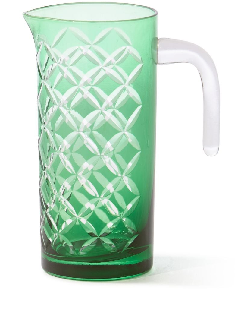 Green Cutting Class Pitcher