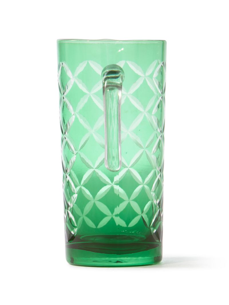 Green Cutting Class Pitcher