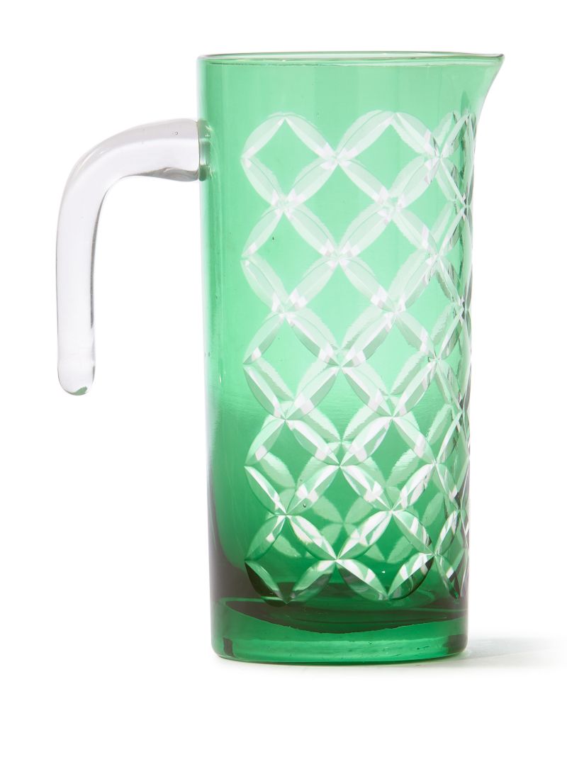 Green Cutting Class Pitcher
