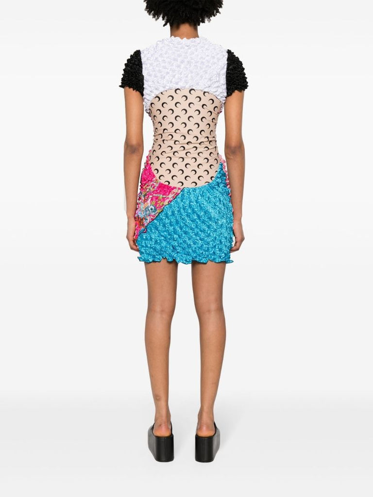 Pink Regenerated Panelled Mini Dress
