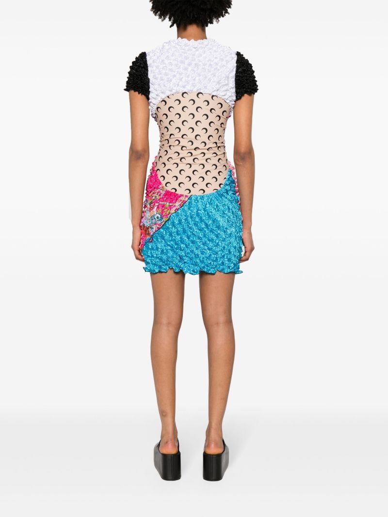 Pink Regenerated Panelled Mini Dress