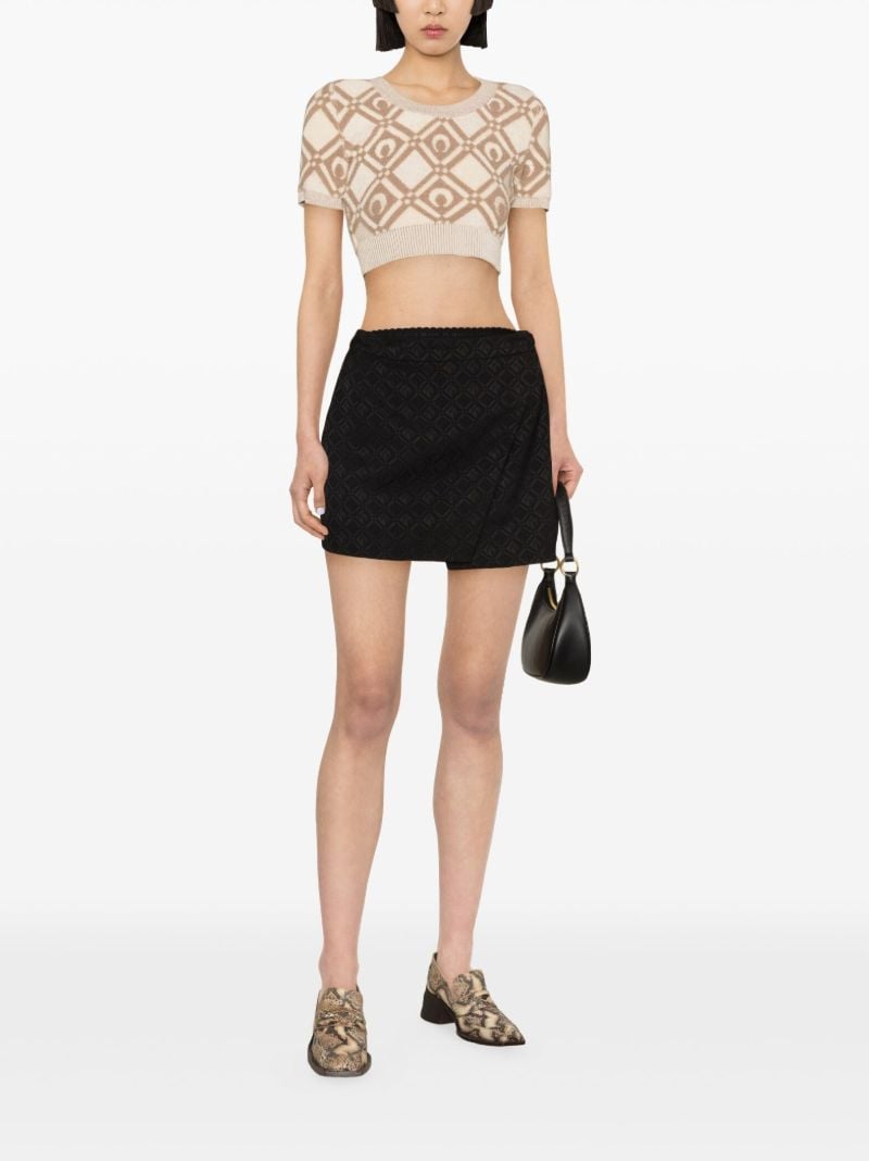 Black Moon Diamant Jacquard Skirt
